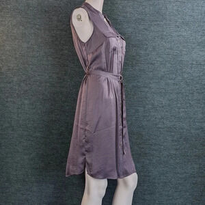 Maternity Dress Motherhood Silky Soft Shirt Dress